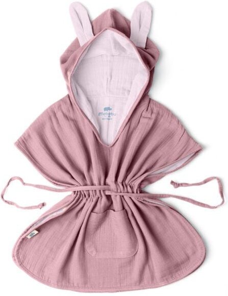 Mababu Musselin Badeponcho aus 100% Bio-Baumwolle, OEKO-TEX® STANDARD 100 & GOTS zertifiziert, für Kinder (1-3 Jahre, 4-...