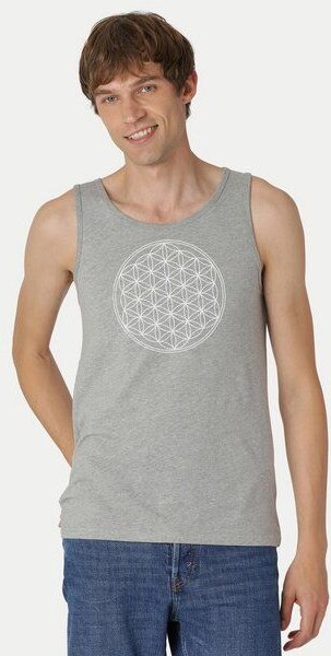 Peaces.bio - handbedruckte Biomode Bio Tank Top "Die Blume des Lebens" Herren