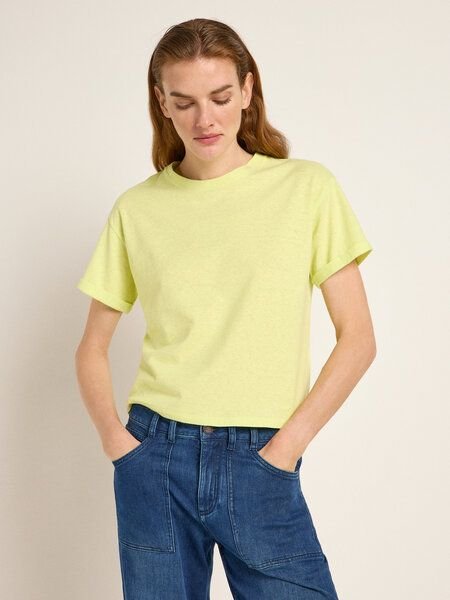 LANIUS Kurzarmshirt (OCS) aus Hanf und Bio-Baumwolle