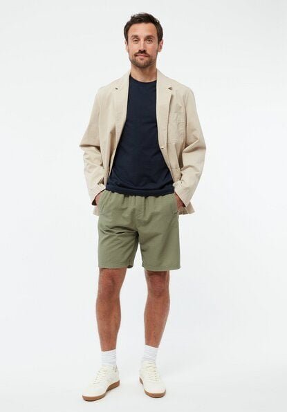 Givn Berlin Shorts GBPASCAL aus Bio-Baumwoll Seersucker