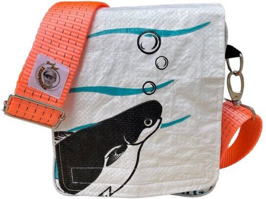Beadbags kleine Umhängetasche mit orangenem Tampenjan Gurt Ri10TJ