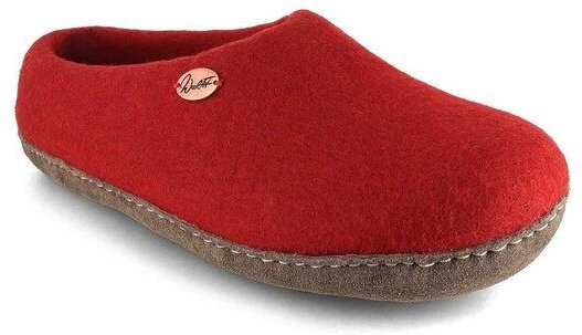 WoolFit Barfuß-Hausschuhe „Footprint“ hand-gefilzt, extra weich & flexibel