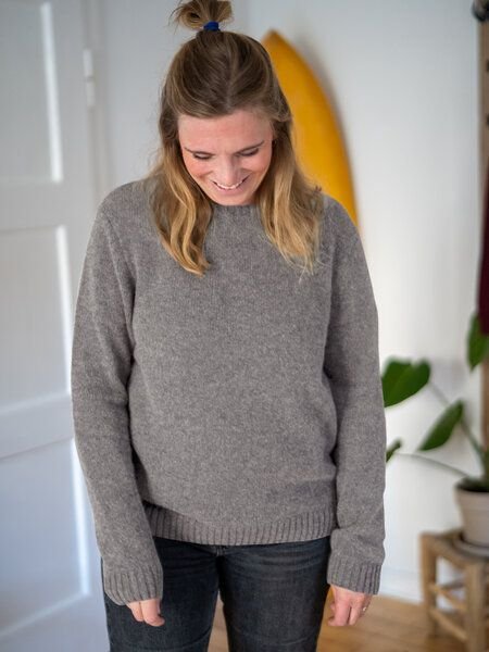 FUXBAU Frauen Merino Strickpullover