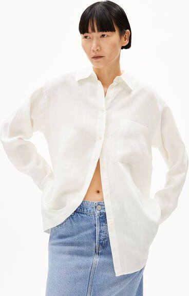 ARMEDANGELS MAALGAA PURE LINO Damen Bluse aus Leinen
