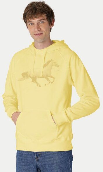 Peaces.bio - handbedruckte Biomode Bio-Herren-Kapuzensweater Horsepower