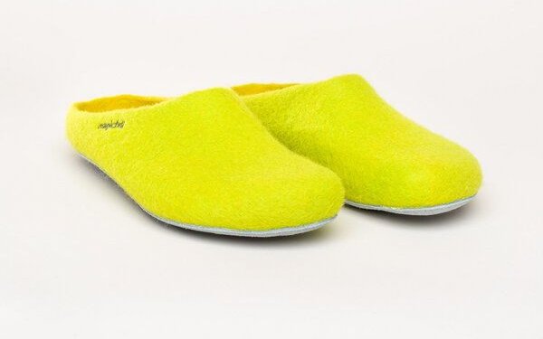 Magicfelt Filz-Hausschuh AP 701 aus 100% Merino-Wolle | Pantoffeln für Damen & Herren mit hochwertiger Ledersohle - Made...