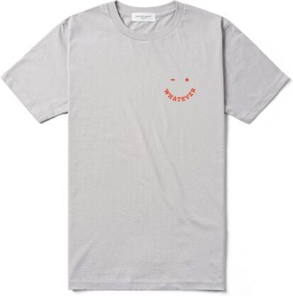 FANTASTIC REALITY STUDIOS WHATEVER LIGHT GREY T-SHIRT – Bio-Baumwolle, Unisex