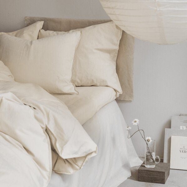 midnatt Bio-Baumwoll-Bettwäscheset | GOTS zertifiziert | 140x200/200x200cm + 40x80/80x80cm