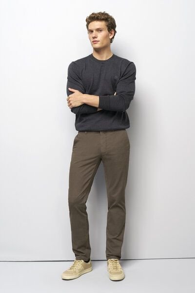 M 5 BY MEYER Sportliche Chino in Micro Struktur
