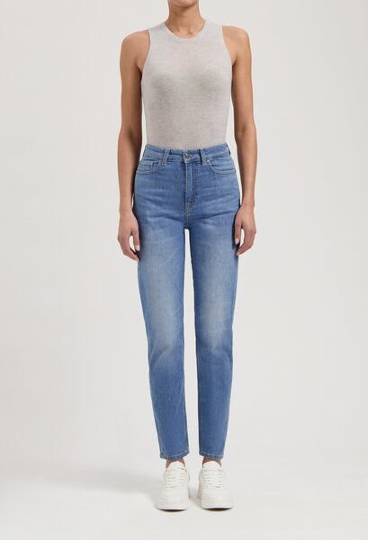 MUD Jeans Damen Jeans Tapered "Mams - Old Stone"