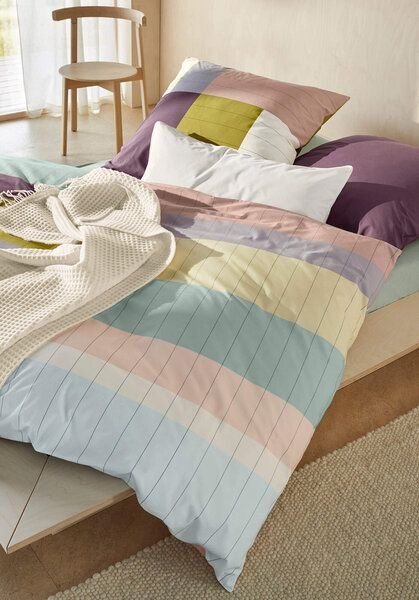 hessnatur Peached Perkal Bettwäsche-Set LOHKO aus reiner Bio-Baumwolle