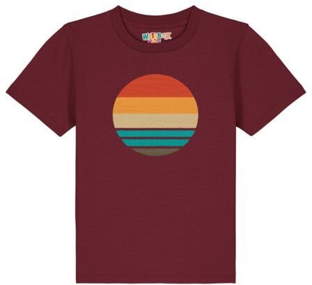 watabout.kids T-Shirt Kinder Retro Sunset Ocean