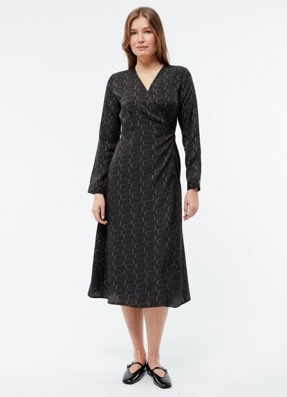 Givn Berlin Wickelkleid GBVIRGINIA aus TENCEL mit Peach-Effekt