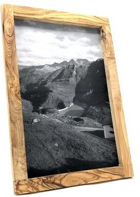Olivenholz erleben Bilderrahmen Groß 30cm x 20 cm aus Olivenholz