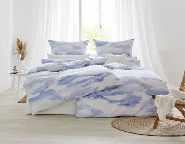 Cotonea Bio Satin-Bettwäsche Wolken