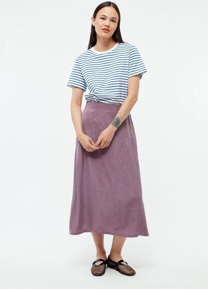 Givn Berlin A-Linien-Rock GBVANA aus TENCEL mit Peach-Effekt