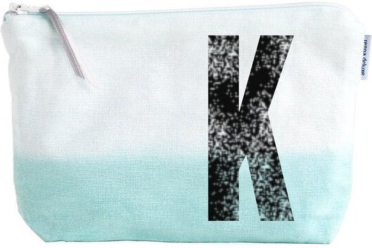 renna deluxe Kulturtasche und Schminktasche mit Monogramm MINT