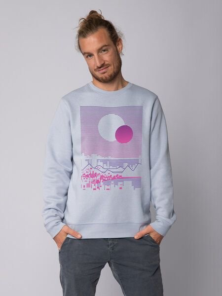watapparel Sweatshirt Unisex Sun and Moon Skyline