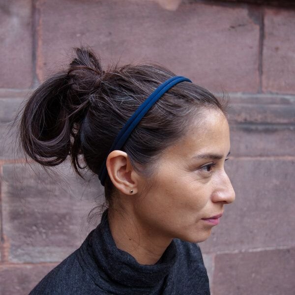 Liebe Deinen Planeten BIO Haarband bequem elastisch in vielen Farben aus Bio Baumwoll Jersey