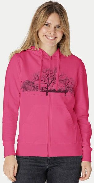 Peaces.bio - handbedruckte Biomode Zip-Hoodie Landscape Damen