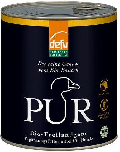 defu Bio Hundefutter PUR Freilandgans