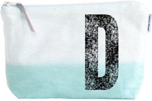 renna deluxe Kulturtasche und Schminktasche mit Monogramm MINT