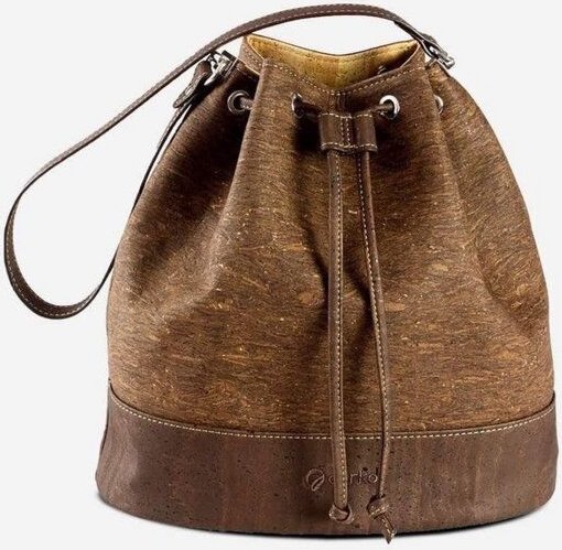 corkor Bucket Bag Damen Umhängetasche aus Kork