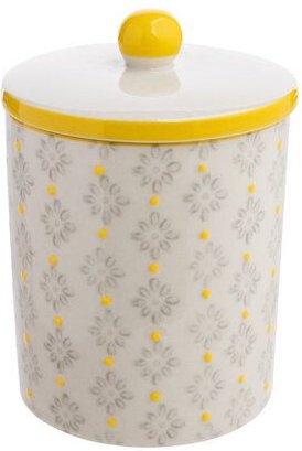 TRANQUILLO Aufbewahrungsdose für das Bad aus Steinzeug 8 x 12 cm