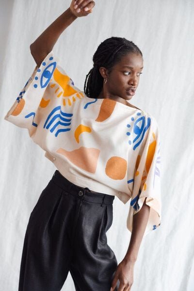 Jyoti - Fair Works Bio-Baumwoll Bluse Risay