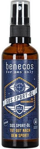 benecos for men SOS Sport-Öl BIO-ARNIKAMAZERAT – vegan – 75 ml