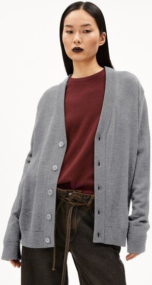 ARMEDANGELS KAARDON ICONIC Unisex Strickjacke Relaxed Fit aus Bio-Merino Wolle