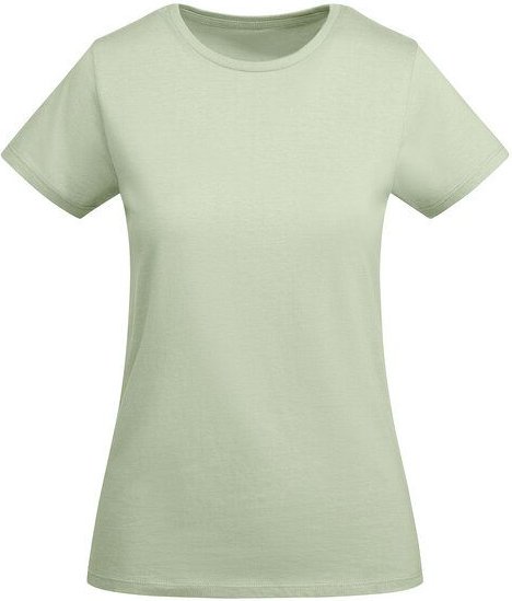 Roly Eco Damen T-Shirt Breda Rundhals enger geschnitten Körpernah Bodyfit