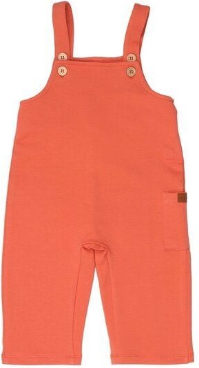 Kinder Latzhose GOTS zertifiziert Bio-Baumwolle mit Elasthan, Orange, Walkiddy