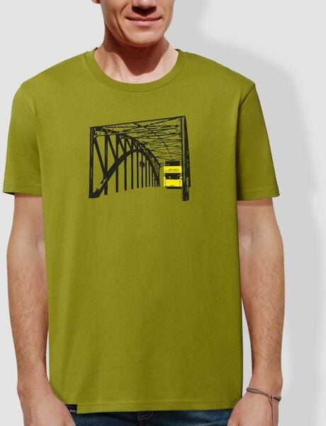 little kiwi Herren T-Shirt, "Stadtrundfahrt", Moss Green