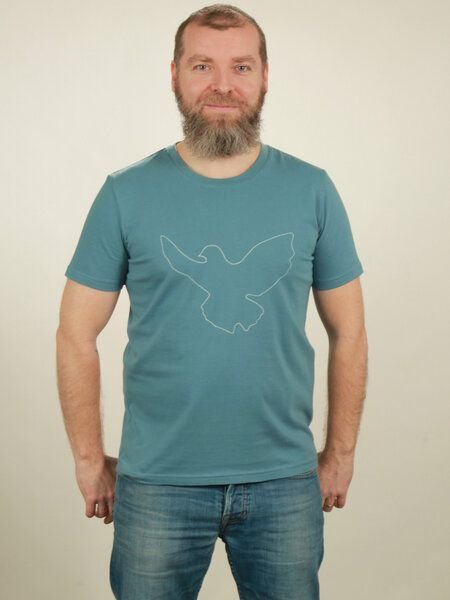 NATIVE SOULS T-Shirt Herren - Dove - light blue