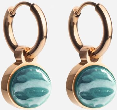 ALEXASCHA Roségold Creolen mit Anhänger | Mix & Match