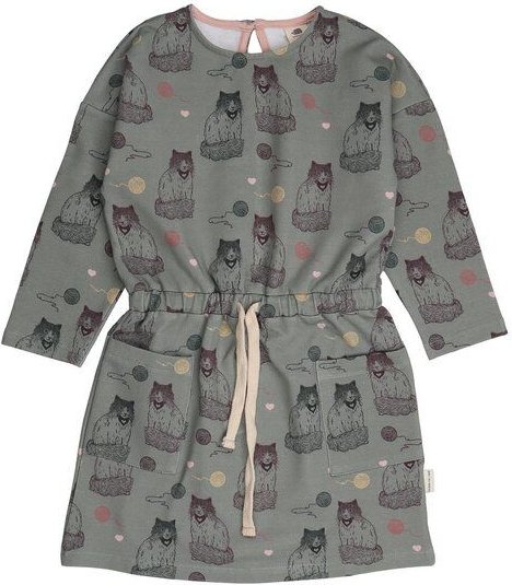 Kinder Sweatkleid Bio-Baumwolle The Cute Cats Walkiddy, GOTS-zertifiziert, weich, gemütlich, vegan, fair produziert, ver...