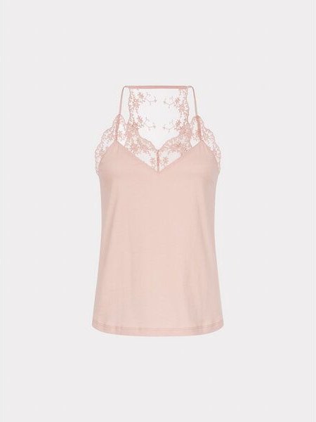 LANIUS Top mit Spitze aus Bio-Baumwolle