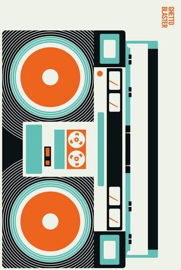 Photocircle Poster / Leinwandbild - Ghetto Blaster