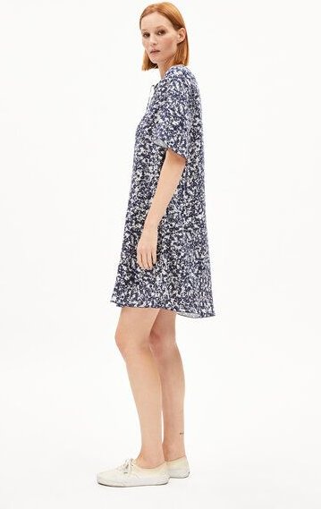 ARMEDANGELS MAAERHA MOSAIC LINO Damen Webkleid aus Leinen-Mix