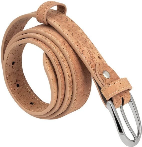 Simaru Nachhaltiger Damengürtel aus Kork mit edler Schnalle – Veganer Gürtel - Olinda