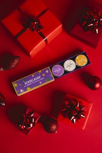 Achselkuss Deocreme Weihnachtsset 3er Pack