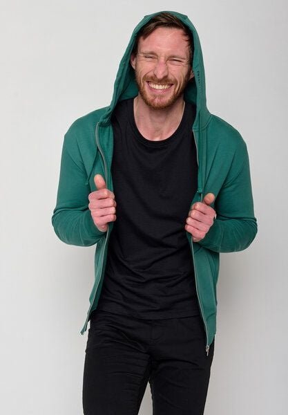 GREENBOMB Basic Revel - Sportliche Zipjacke aus Bio-Baumwolle / GOTS / Fair & Vegan