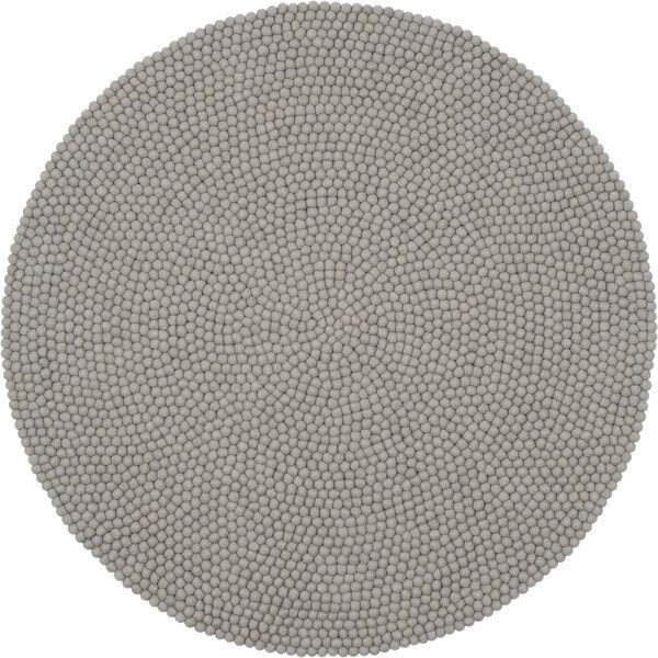 Thumbnail - myfelt Filzkugelteppich rund, 100% Schurwolle