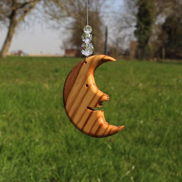 Mitienda Shop Fensterdeko Mond mit 3 Perlen