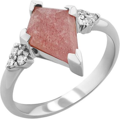 Eppi Einzigartiger Ring mit einem erdbeerfarbenen Achat Kettil