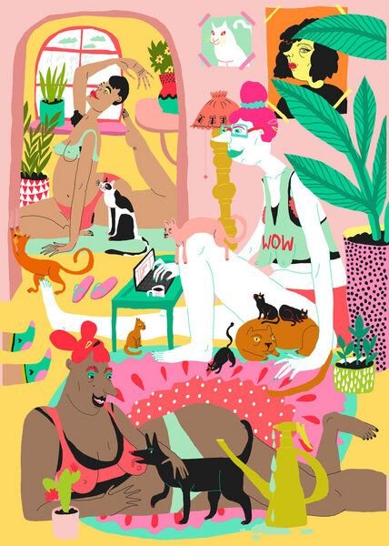 Photocircle Poster / Leinwandbild - Quarantäne (mit Mitbewohner*innen)