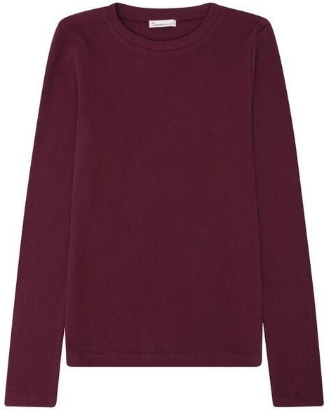 KnowledgeCotton Apparel Longsleeve Rib Scoop Neck