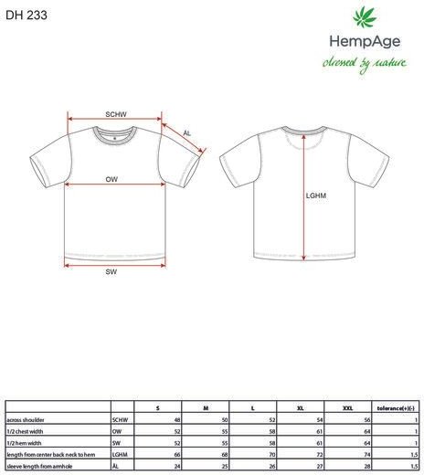 HempAge Herren T-Shirt Ottfried Hanf/Bio-Baumwolle