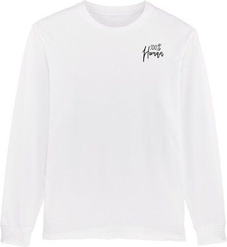 Human Family Bio Herren Langarmshirt "Hold Over - 100% Human"